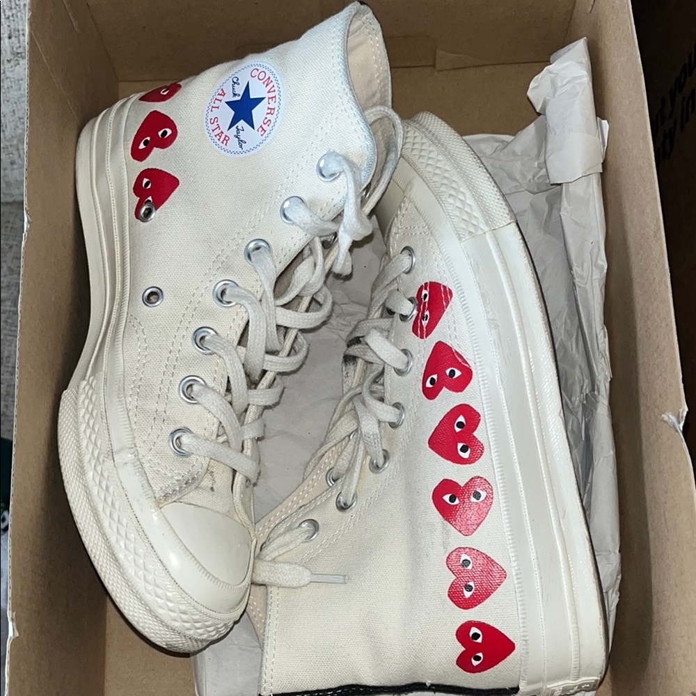 Converse x COMME des GARÇONS White High-Tops